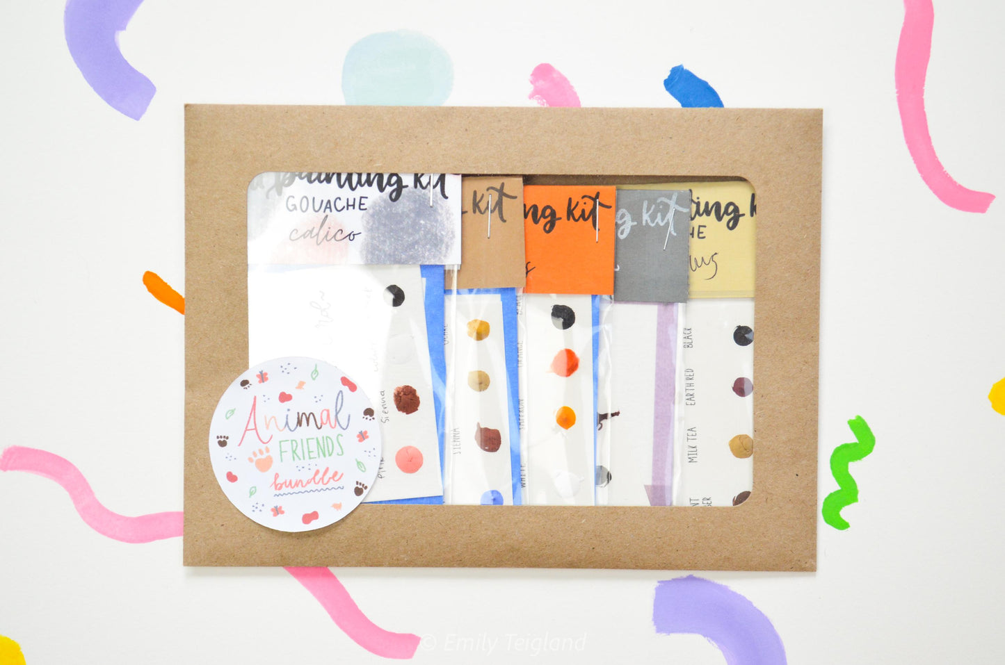 Animal Friends Mini Painting Kit Watercolor BUNDLE