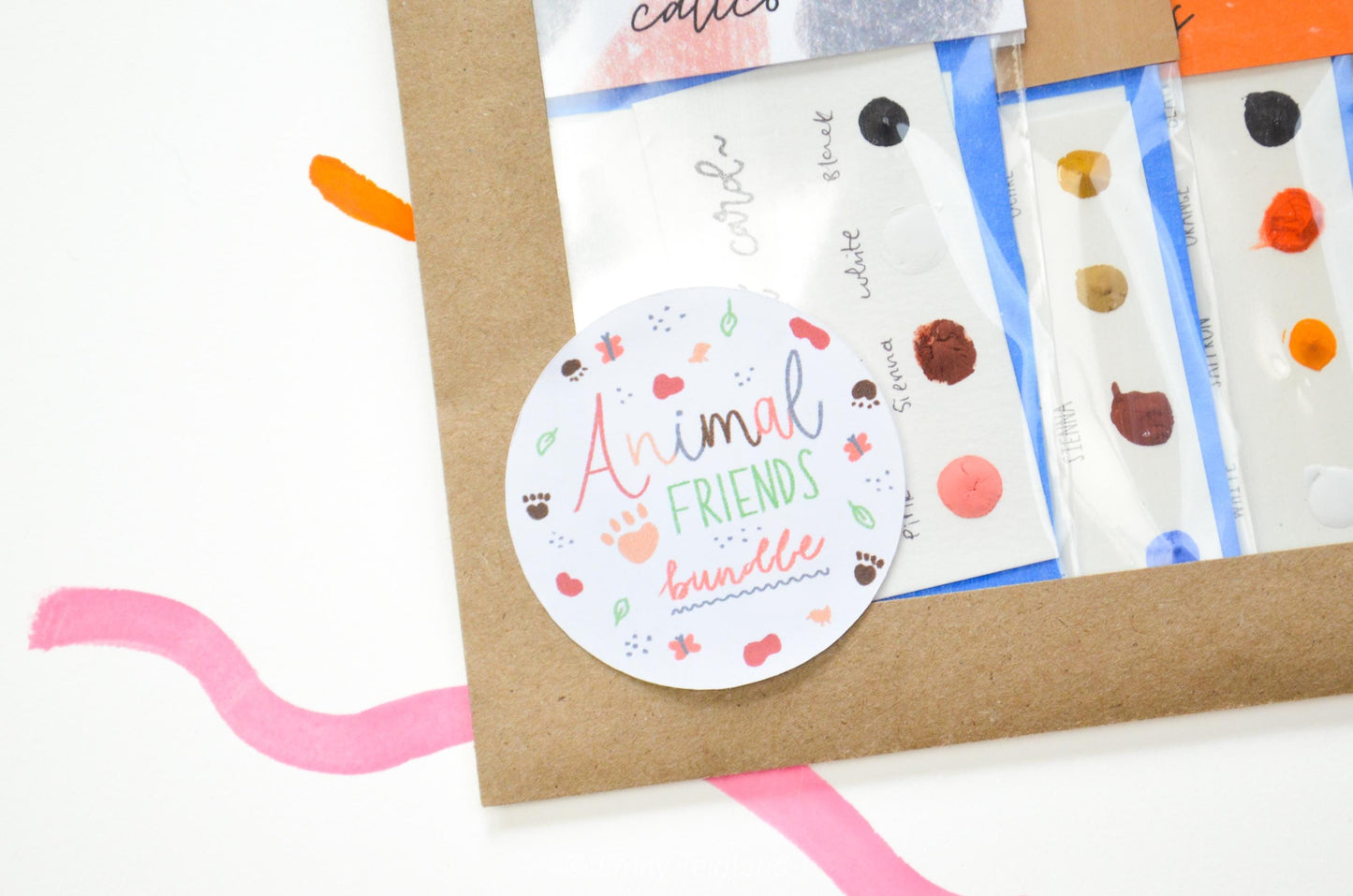 Animal Friends Mini Painting Kit Watercolor BUNDLE