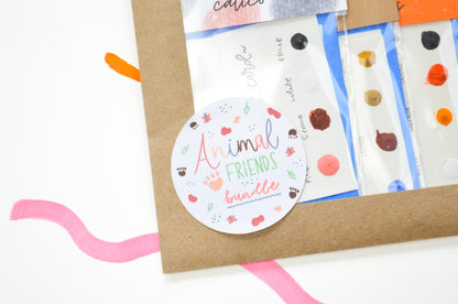Animal Friends Mini Painting Kit Watercolor BUNDLE