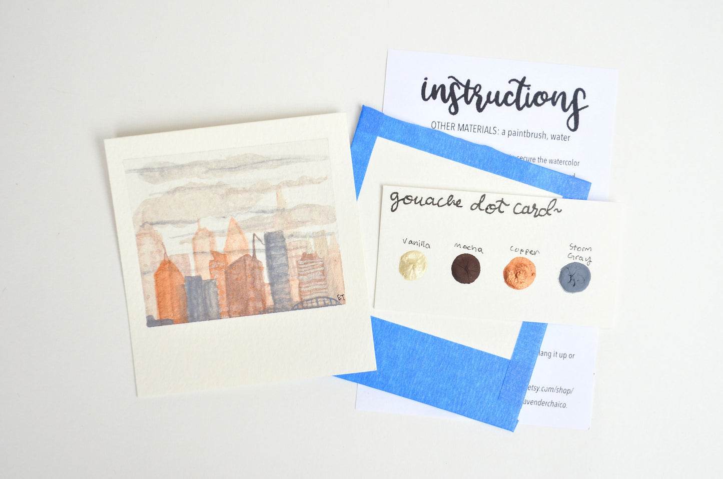 Mini Painting Kit- Downtown Weather