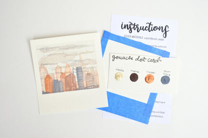 Mini Painting Kit- Downtown Weather