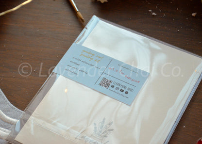 Watercolor Greeting Card Painting Kit- Festive Bows