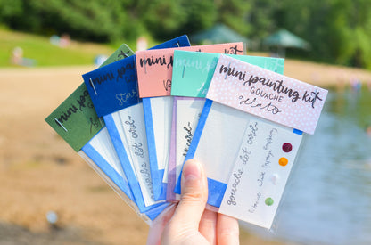 Summertime Mini Painting Kit Watercolor BUNDLE