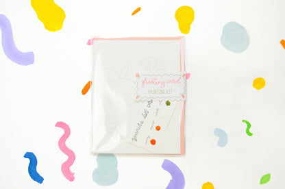 Orange Citrus Watercolor Greeting Card Painting Kit