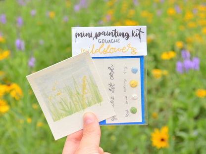 Mini Painting Kit- Wildflowers