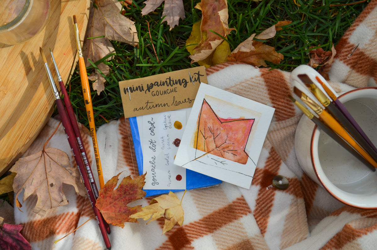 Mini Painting Kit- Autumn Leaves