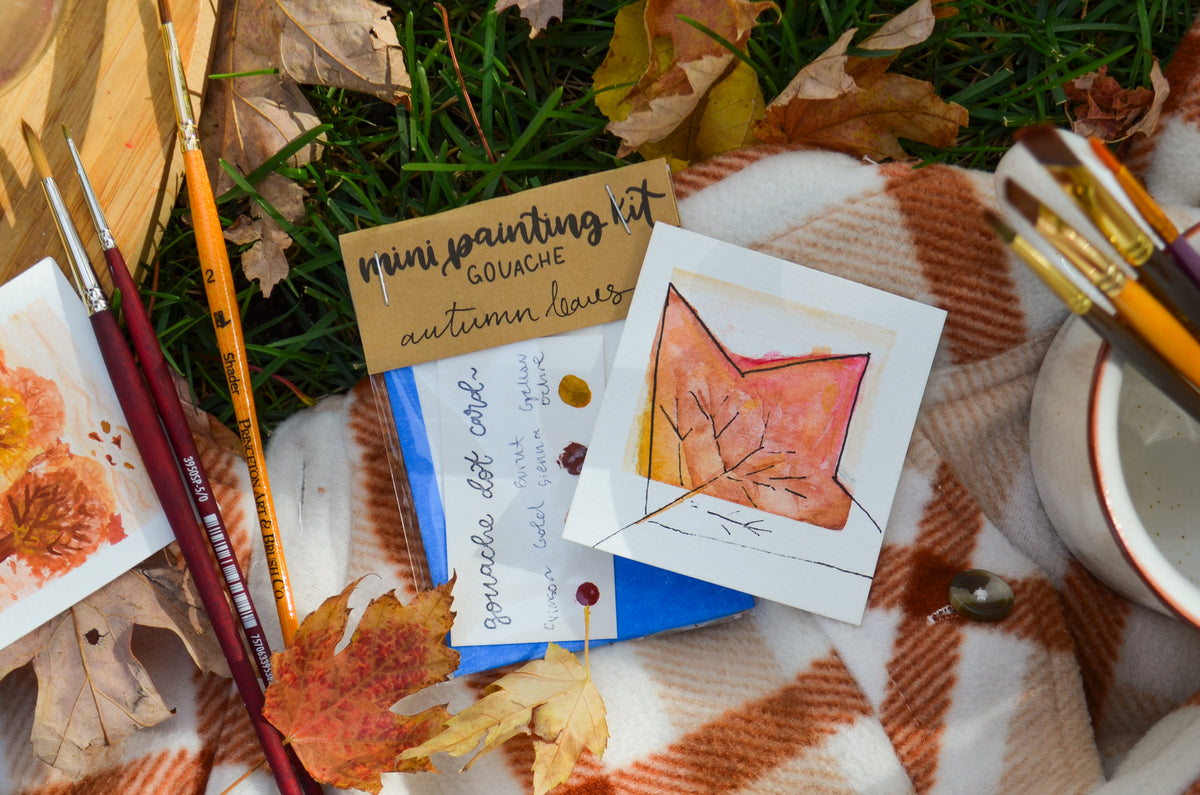 Mini Painting Kit- Autumn Leaves