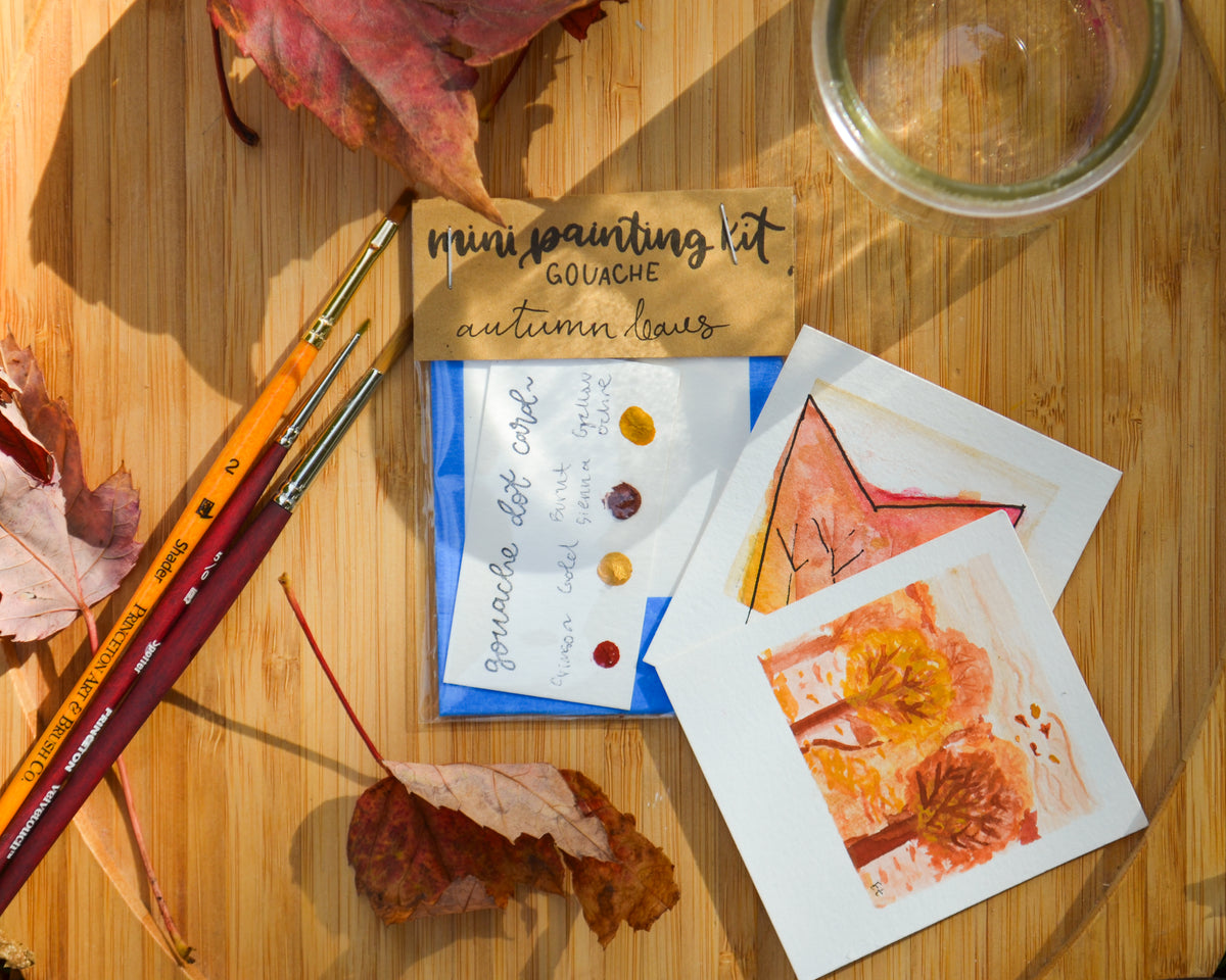Mini Painting Kit- Autumn Leaves